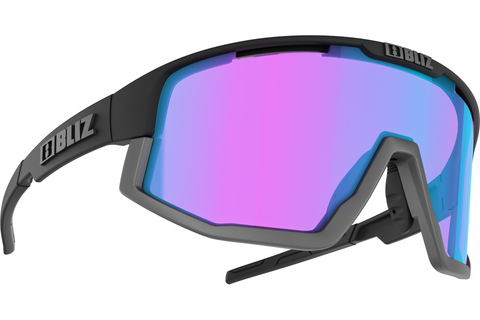 BLIZ - FUSION NANO OPTICS | Nordic Light Matt Black Violet w Blue Multi Nordic Light Cat.2